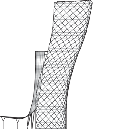 Capital Gate Tower Outline