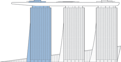 Marina Bay Sands Hotel Tower 1 Outline