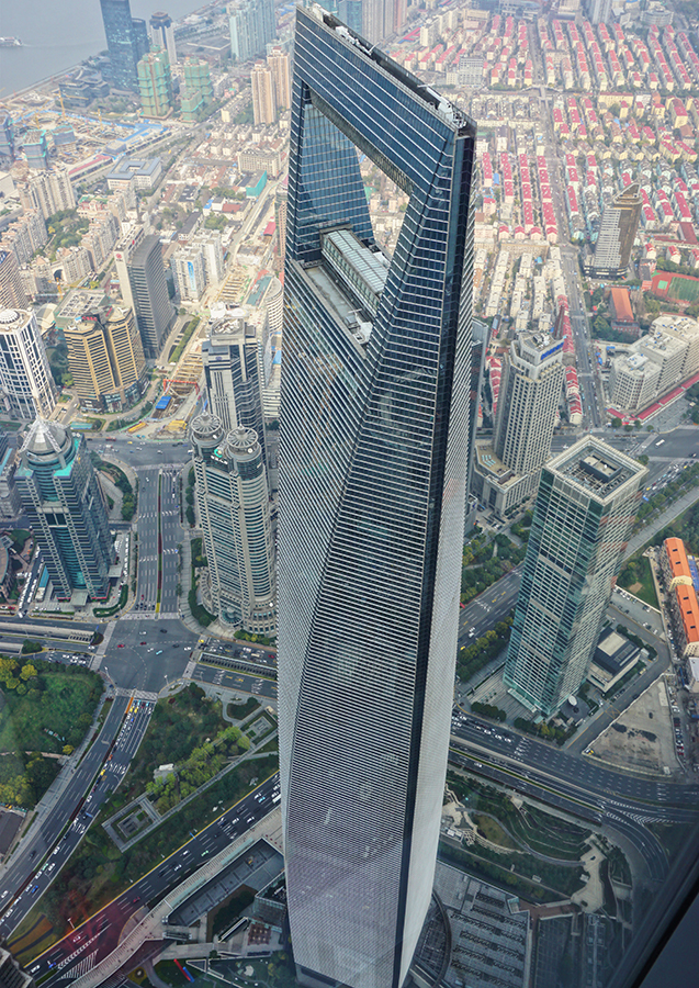 Shanghai World Financial Center, Shanghai, China (492 meters)