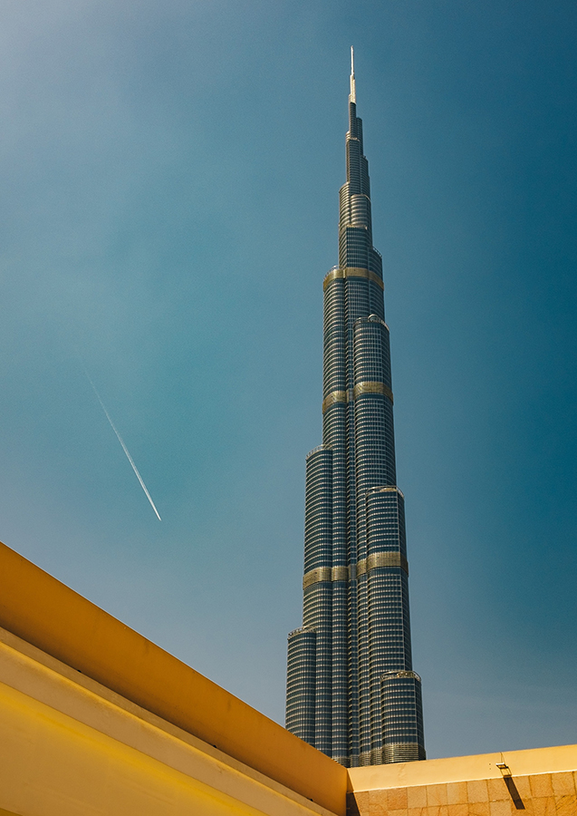 Burj Khalifa, Dubai, United Arab Emirates (828 meters)