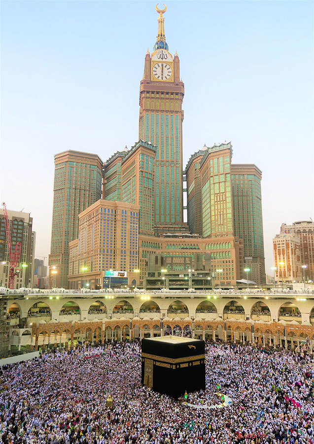 Makkah Royal Clock Tower Hotel, Mecca, Saudi Arabia (601 meters)